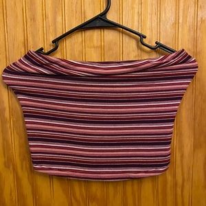 american eagle stripped tube top